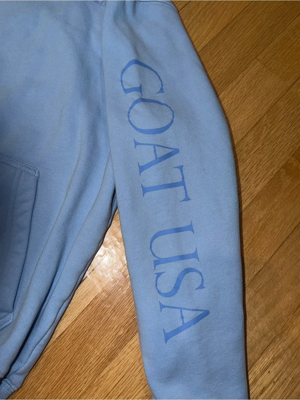 Light Blue Crewneck Hoodie Sweater - GOAT USA